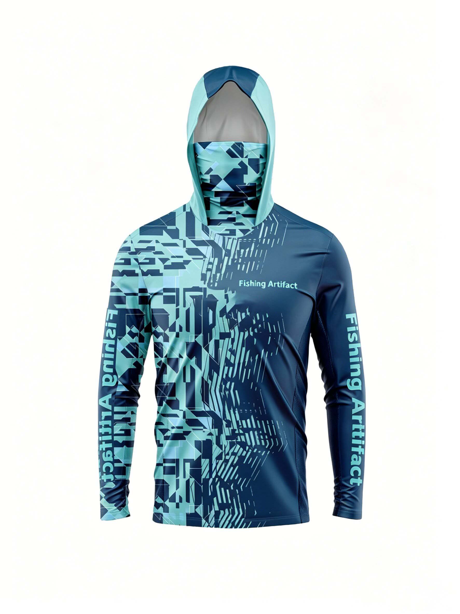 เสื้อฮู้ดสำหรับผู้ชาย เหมาะสำห - Fishing Mask Sun Protection บทวิจารณ์และราคา