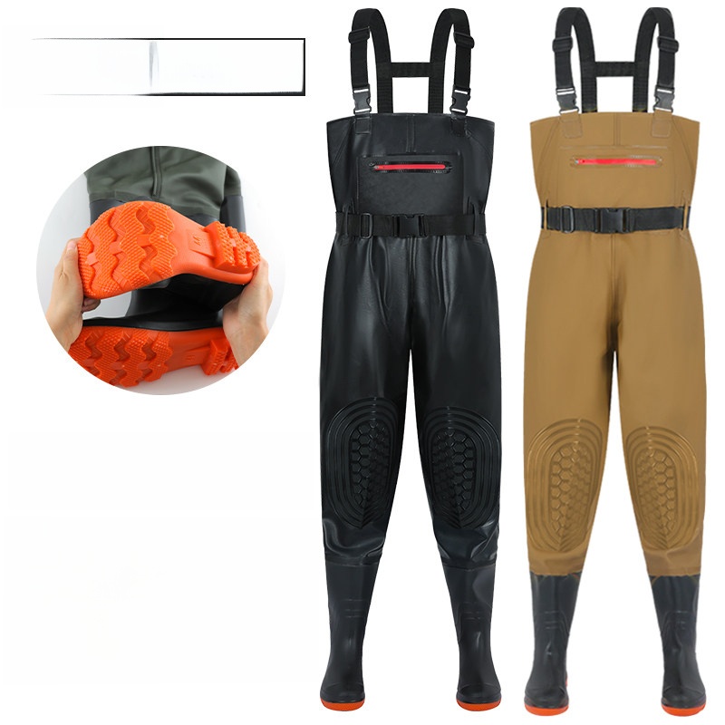 ชุดกันฝนแบบหนาพิเศษ กางเกงกันฝ - Fishing Rain Suit บทวิจารณ์และราคา