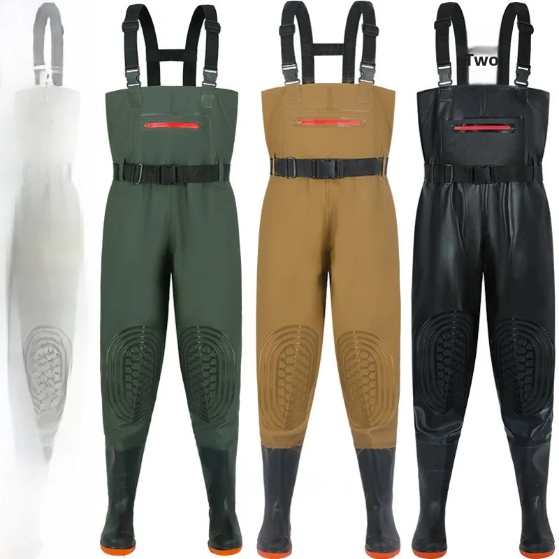 ชุดกันฝนแบบหนาพิเศษ กางเกงกันฝ - Fishing Rain Suit บทวิจารณ์และราคา