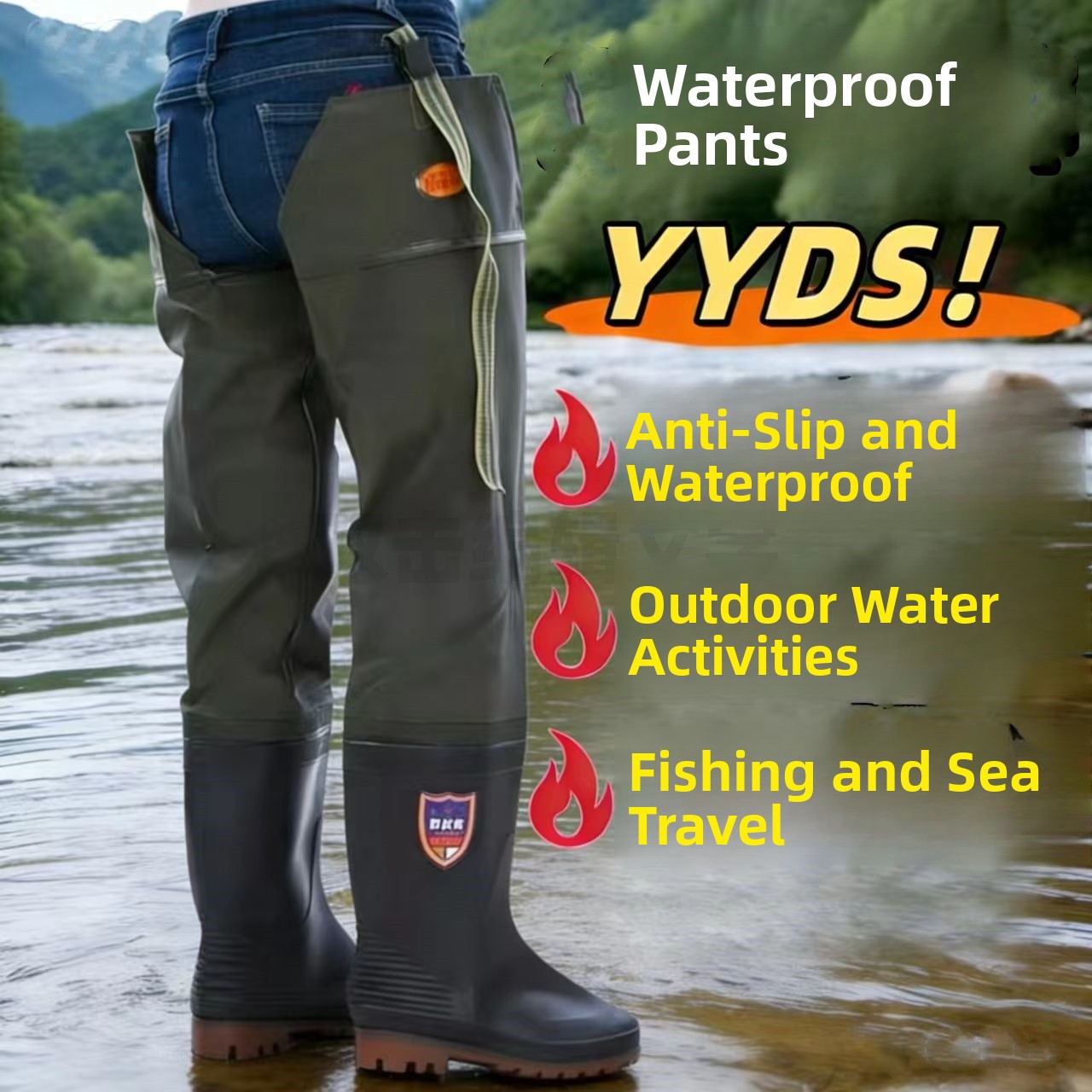 รองเท้าบูทกันฝนแบบหนา ความยาวเ - Fishing Rain Suit บทวิจารณ์และราคา